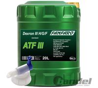 20 (1x20) Liter FANFARO ATF III Automatik-Getriebeöl Dexron III / Ford Mercon