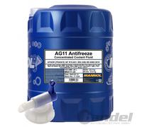 60 (3x20) Liter MANNOL Longterm Antifreeze AG11 Kühlerfrostschutz Konzentrat ...