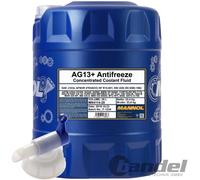 60 (3x20) Liter MANNOL Hightec Antifreeze AG13 Kühlerfrostschutz-Konzentrat grün