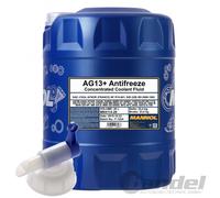 20 Liter Mannol Ag13+ Kühlerfrostschutz + Hahn Advanced Sae J1034 Uk