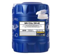 20 Liter MANNOL Elite 5W-40 Motoröl 5W40 FIAT OPEL VW Mercedes RENAULT + Hahn