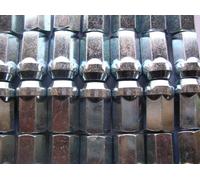 20 Radmutter Silber M12x1,5 Kegel SW19 Opel Manta Kadett Monza Astra Mokka D6