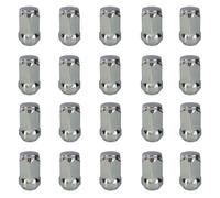 20 Radmuttern Kegelbund geschlossen 60° M12x1,5 35mm chrom für Opel Ampera GT Ro