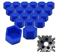 20 Radschrauben BLAU Kappen Abdeckung SW17 17MM für VW AUDI BMW MINI FORD OPEL