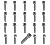 20 Radschrauben Kugelbund R13 M14x1,5 47mm Silber CUPRA, Born (K1), Tavascan (KR