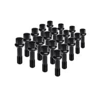 20 Radschrauben Mercedes M14x1,5x45 R14 Kugel Schwarz Alufelgen Radbolzen