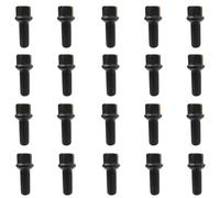 20 schwarze Radschrauben Radbolzen Kugelbund M14x1,5 27mm Porsche VW