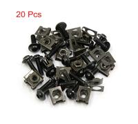 20 Stk. M6 Motorrad Verkleidungsschrauben Befestigungsclips Klemmen Federmuttern