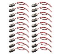 20 Stück I-typ 9v Batteriehalter und Kunststoffgehäuse | Kontaktwiderstand, Kompakte Verdrahtungsverwaltung, Geeignet für Breadboard und Multimeter