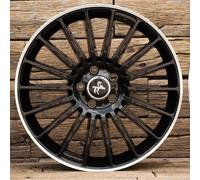 ALUFELGEN KESKIN, KT15 SPEED, 8,5X20 ET42 5X112 66,6, SCHWARZ RANDPOLIERT