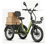 20 Zoll Klapprad Elektro-Dreirad 250W Senioren-Mobil 21AH 3 Räder Elektrofahrrad