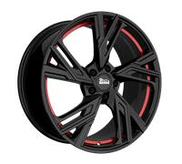 20 Zoll MAM RS5 5x114.3 ET45 Alufelgen BLACK PAINTED RED INSIDE