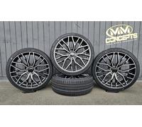 2DRV WH37 Schwarz Hochglanzpoliert Alufelge 20 Zoll ET35 5x112 ML66,6
