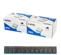 200 St. Schwarze Auswuchtgewichte Lackiert Kleberiegel 12x5g Alufelgen Zink 12KG