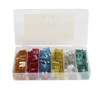 200 Stück Auto-Blatt-Sicherungen Set, Kfz-Sicherungs-Sortiment mit 5 A, 10 A, 15 A, 20 A, 25 A und 30 A Flachsicherungen, farbcodiertes Mini-Blatt-Sicherungssortiment für Auto,