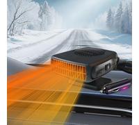200W Auto Heizung 12V: Autoheizung 12 Volt Car Heater Tragbar KFZ Heizlüfter akku Standheizung Ventilator Scheibenheizung Sitzheizung Defogger für Wohnmobil Camper LKW PKW Zigarettenanzünder Stecker