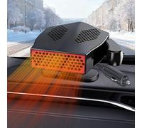 200W Auto Heizung 12V: Autoheizung Car Heater 12 Volt Tragbar KFZ Heizlüfter akku Standheizung Ventilator Scheibenheizung Sitzheizung Defogger für Wohnmobil Camper LKW PKW Zigarettenanzünder Stecker