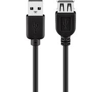 200x Goobay 68622 USB 2.0 Hi-Speed-Verlängerungskabel, schwarz, 0.3 m - USB-2.0-