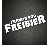 20236 Fridays for Freibier Aufkleber 200x50mm Öko Future CO2 Greta Umwelt