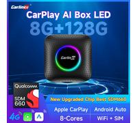Carlin kit Android 13 TV-Box LED 8 128GB Carplay Wireless Android Auto Wireless Adapter