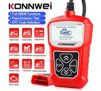 2024 KONNWEI Profi KFZ OBD2 Diagnosegerät Auto Scanner Fehler Auslesegerät Red