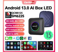 Carlin kit Android 13 TV-Box LED 8 128GB Carplay Wireless Android Auto Wireless Adapter