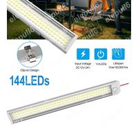 2026 12V LED Streifen Leuchte 144-LEDs Auto KFZ Van VOLT Stablampe Lichtleiste