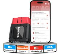 2026 KINGBOLEN Ediag Link OBD2 Diagnosegerät Bluetooth,Profi kfz Tester für Vollständige System,diagnosegerät auto mit 10+ Resets,Auto Auslesegerät mit Aktiver Test,FCA und Can FD,für iPhone & Android