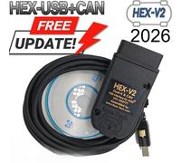 2026 Neuestes VCDS 25,3 VAG-Scanner-Toolkabel, OBD2-Diagnose, mehrsprachig, HEX V2 Wesheu VCDS VAG COM 24,7 für Audi SKODA VW