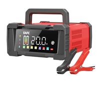 20A Tragbar Autobatterie Ladegerät, 12V/24V Batterie Erhaltungsladegerät, 9-Stufiges Laden, Reparaturmodus, Batterieladegerät für STD, AGM, EFB, Gel, SLA, LiFePO4, Kraftfahrzeug, Motorrad