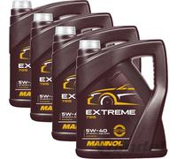10 (2x5) Liter MANNOL 5W-40 Extreme Motoröl