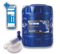MANNOL 20L Motoröl Extreme 5W-40 Motorenöl + Auslaufhahn