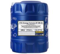 20l Motoröl Mannol Energy Sae 5w-30 Passend Für Chevrolet Opel Benzin O. Diesel