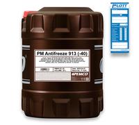 20L PEMCO Antifreeze 913 (-40) Frostschutzmittel Kühlerfrostschutz SAE J1034