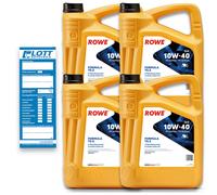 20L ROWE HIGHTEC FORMULA 10W-40 TS-Z 4-Takt Motorradöl Motoröl API SL/SJ/SH/SG