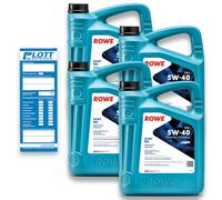 20L ROWE Motoröl Hightec Synt RSi 5W-40 MB 229.3 226.5 VW 502 00 505 00 Porsche 20068-0050-99