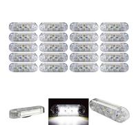 20x 3 SMD LED Begrenzungsleuchten Weiß 12V 24V Positionsleuchten LKW Anhänger