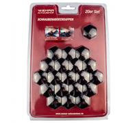 20x Radschraubenkappen Abdeckkappen für Radschrauben Radmuttern SW 21 Chrom