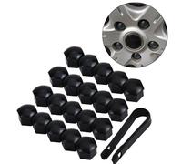 20x Abdeckkappen Radschraubenkappen Radschrauben Set schwarz 17 mm für Mercedes