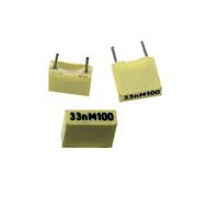 20x Arcotronics MKT Folien Kondensator | 0,033µF 100V DC I 2-Pin Anschluss I 2-Pin I 0,033uF, 33nF I Kondensator für Frequenzweichen von Lautsprechern oder zur Entstörung von elektrischen Geräten