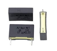 20x Arcotronics MKT Folien Kondensator | 0,68µF 100V DC I 2-Pin Anschluss I 2-Pin I 0,68uF, 680nF I Kondensator für Frequenzweichen von Lautsprechern oder zur Entstörung von elektrischen Geräten