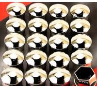 20x Kappen Radschrauben Radmuttern chrom Abdeckung Radbolzen 17mm
