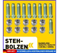 20X Radbolzen M12 + Radmutter Für Astra J Mokka J13 Zafira C Opel 9595179 328004