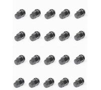 20x Radmuttern Schwarz 12 .8 x 1.25mm x 19mm