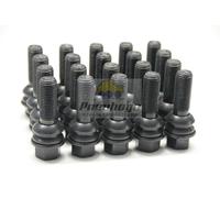 20x Radschraube VW T5 T6 T6.1 T7 Crafter II MAN TGE M14x1,5 37mm Kugel schwarz ✅