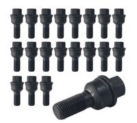 20x Radschrauben M14x1.5 Kugelbund 2-teilig R14 35mm schwarz VW ID. Buzz EB Toua