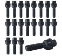 20x Radschrauben M14x1.5 Kugelbund 2-teilig R14 42mm schwarz VW ID. Buzz EB Toua