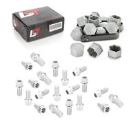 20x Radschrauben Set mit Kappen Kugelbund M14x1,5x27 für SEAT ARONA KJ ATECA KH