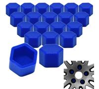 20x Radschrauben Silikon Kappen Set Abdeckung SW21 21MM Dunkelblau kompatibel mit NISSAN HYUNDAI KIA TOYOTA