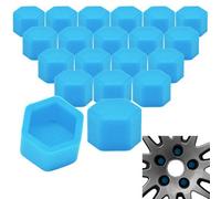 20x Radschrauben Silikon Kappen Set Abdeckung SW21 21MM Hellblau kompatibel mit NISSAN HYUNDAI KIA TOYOTA